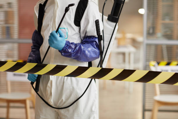 Professional Biohazard Cleanup technician working in Carthage, SD